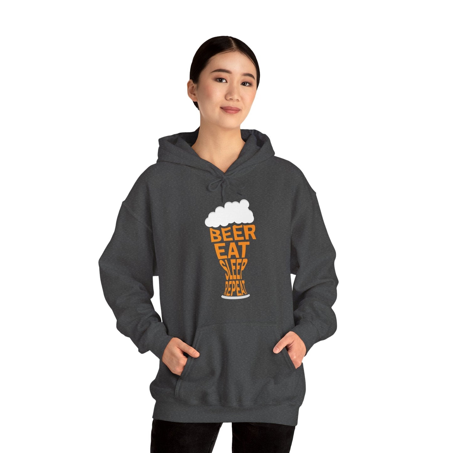 Beer Eat Sleep Repeat Hooded Sweatshirt The Devil's Pickle