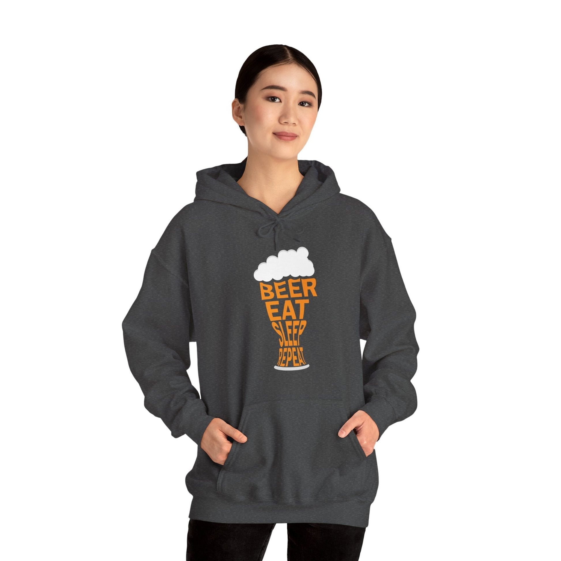 Beer Eat Sleep Repeat Hooded Sweatshirt The Devil's Pickle