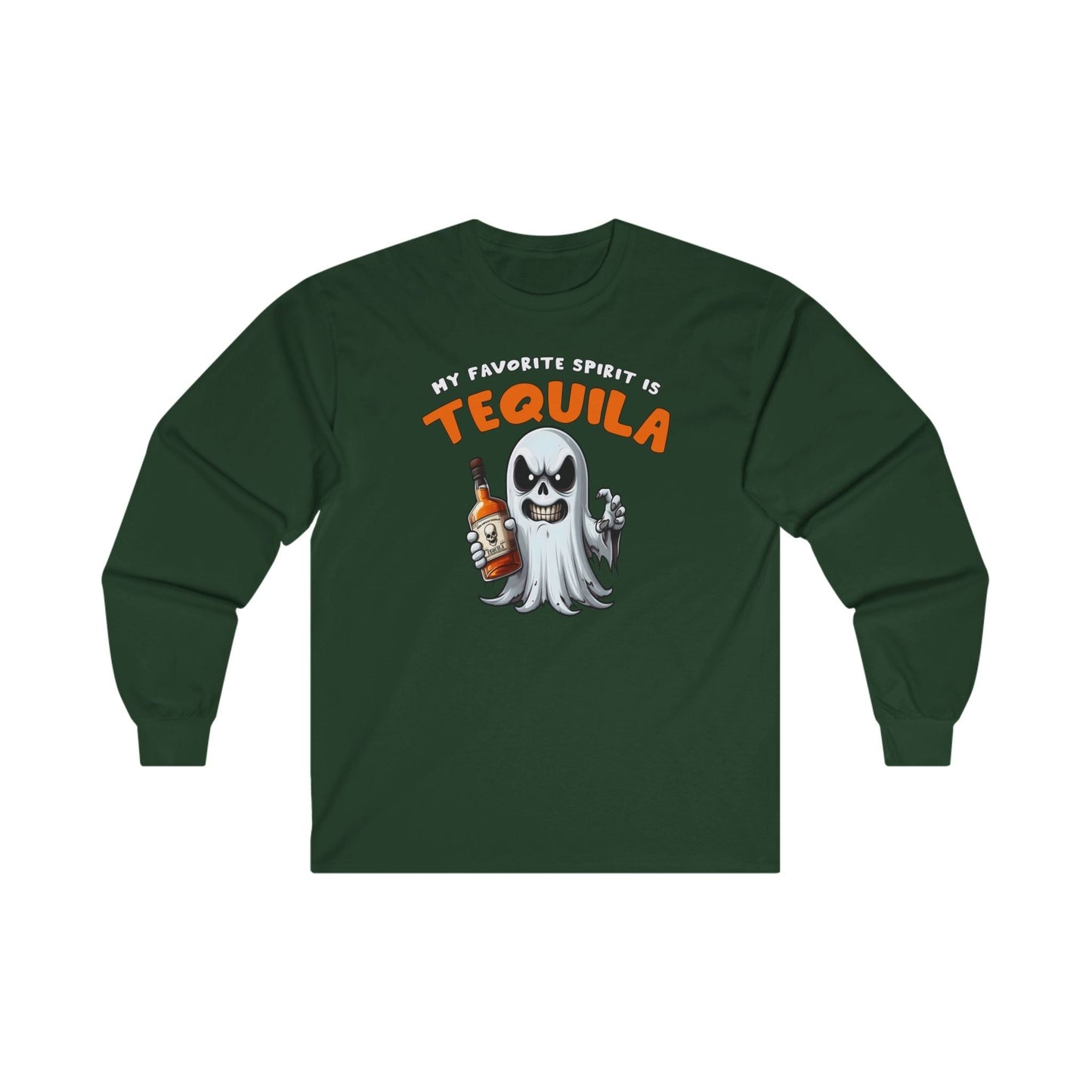My Favorite Spirit Is Tequila Long Sleeve Tee The Devil's Pickle