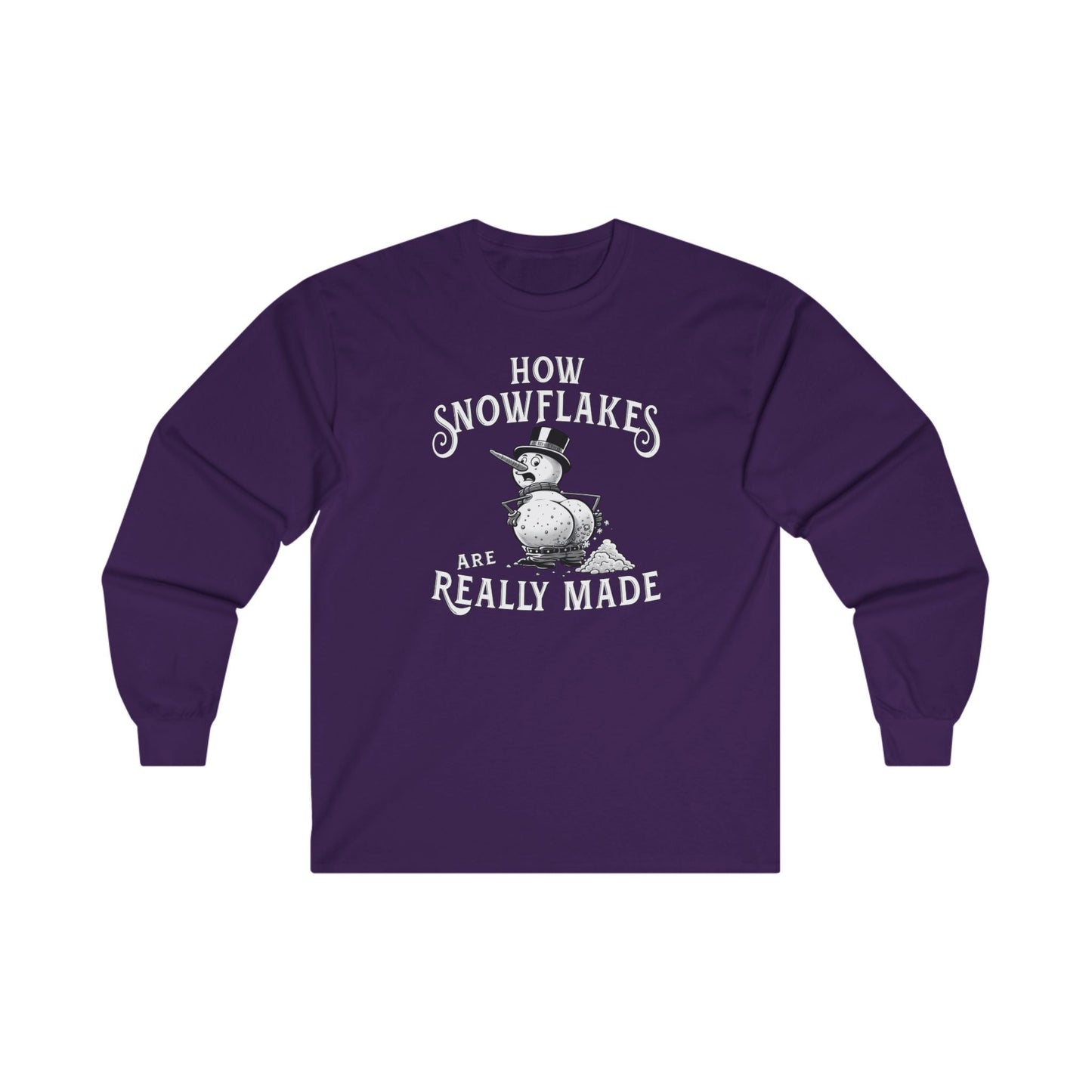 How Snowflakes Are Really Made Long Sleeve Tee The Devil's Pickle