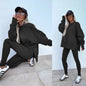 Women’s Casual Sweater Suit – Loose Split Top & Fitted Trousers Set FitiqueFit