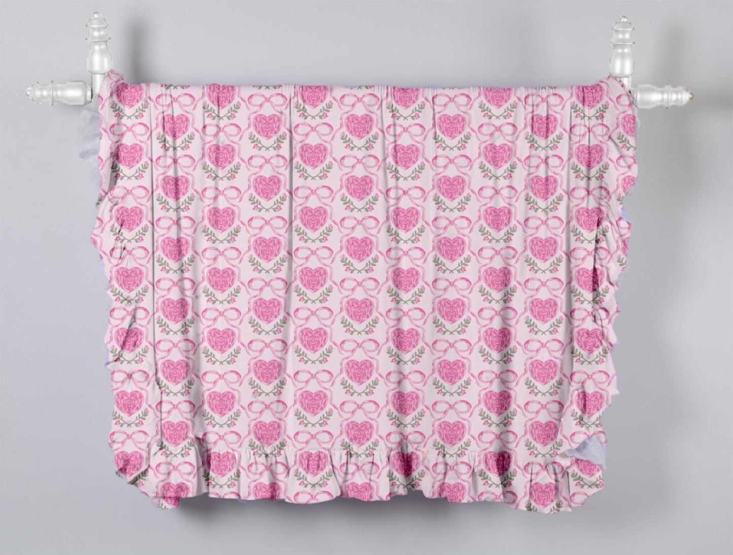 Dreamy Ruffle Blanket - Rosie Hearts and Ribbons Always In Bloom Clothing Co
