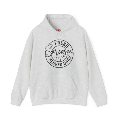Fresh Sarcasm Served Daily Hooded Sweatshirt The Devil's Pickle