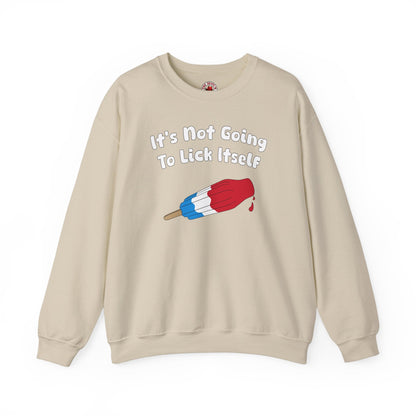 It's Not Going To Lick Itself Crewneck Sweatshirt The Devil's Pickle
