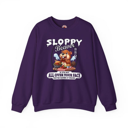Sloppy Beaver BBQ Crewneck Sweatshirt The Devil's Pickle
