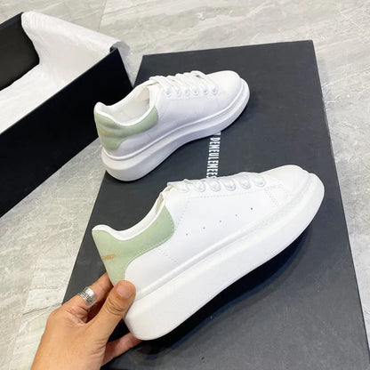 PU Leather Lace Up Round Toe Platform Sneakers New Era Fashion LLc