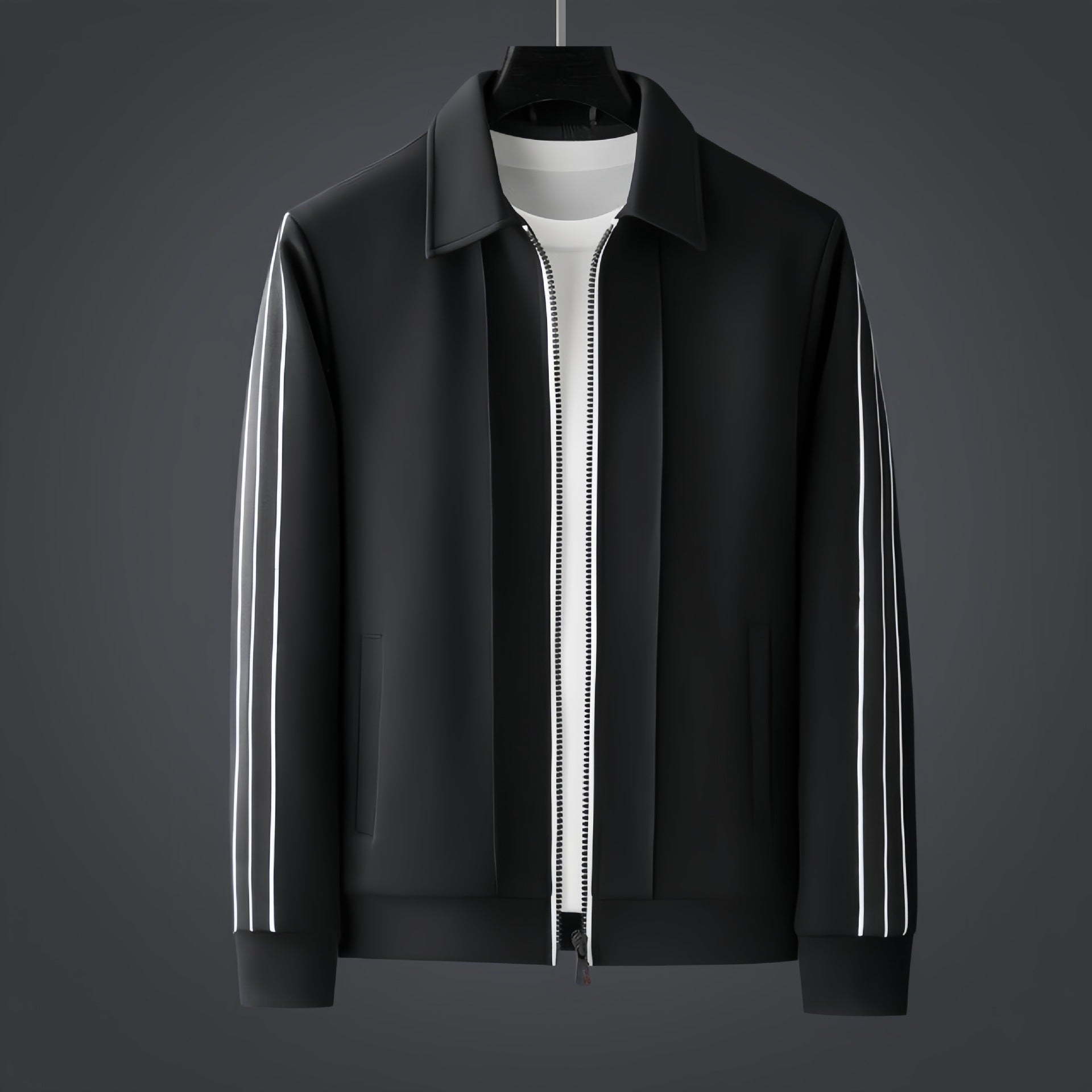 Casual Sports Men's Long-sleeved Cardigan Sweater Baggy Coat Grayceful LLC