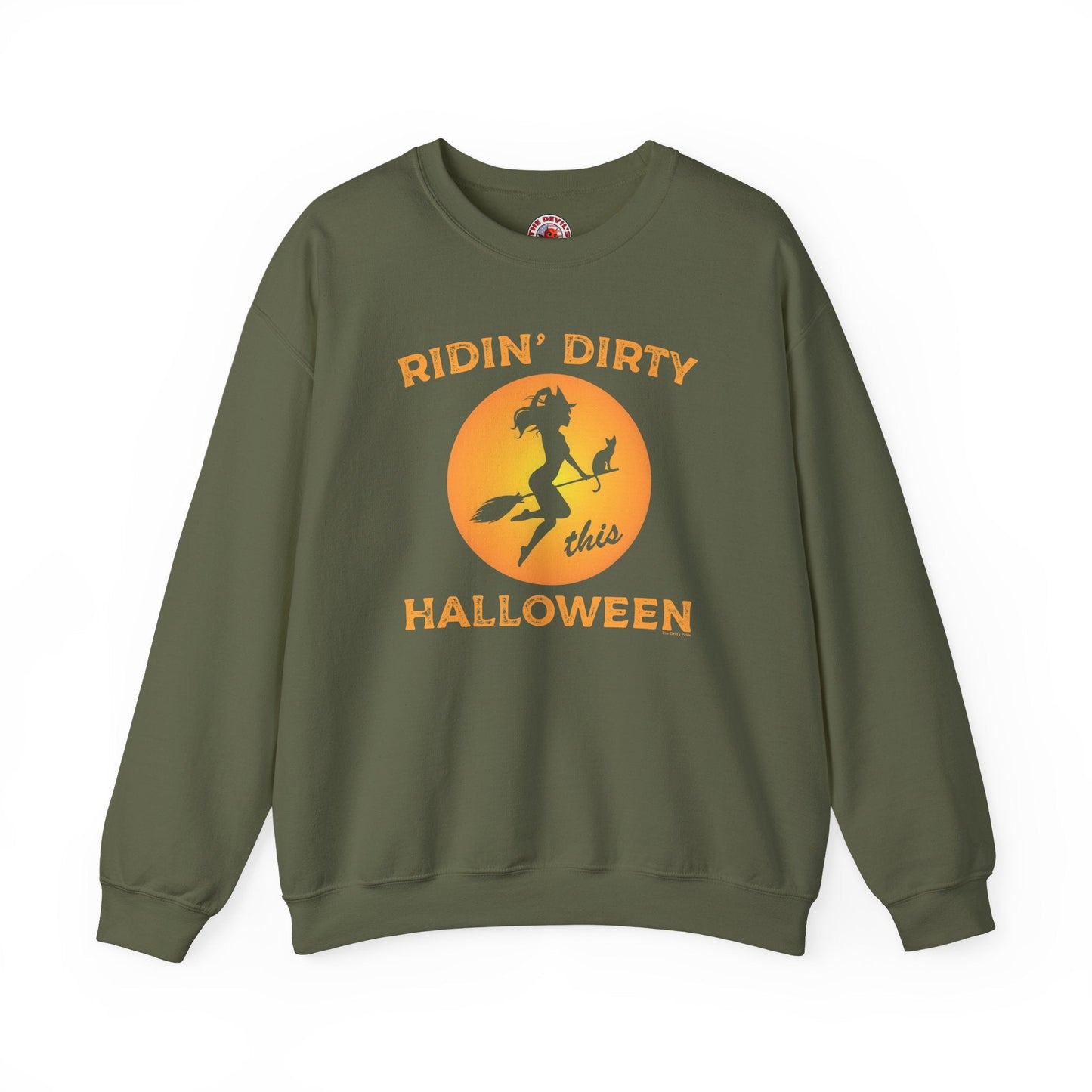 Ridin' Dirty This Halloween Crewneck Sweatshirt The Devil's Pickle