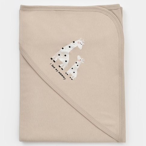 Giraffe Blanket 100% Organic Cotton Honey and Hive