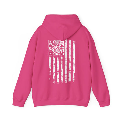 American Flag QR Code Hooded Sweatshirt The Devil's Pickle