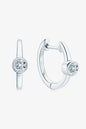 Elegant Jewel 18k Gold-Plated Inlaid Moissanite Huggie Earrings – Minimalist Design See size chart under “more details” The Fashion Celestial