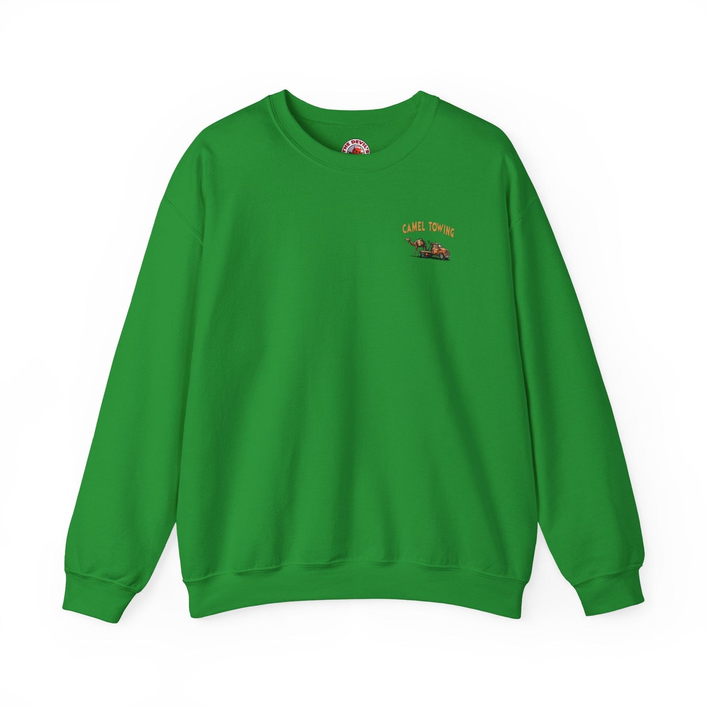 Camel Towing Back Crewneck Sweatshirt The Devil's Pickle