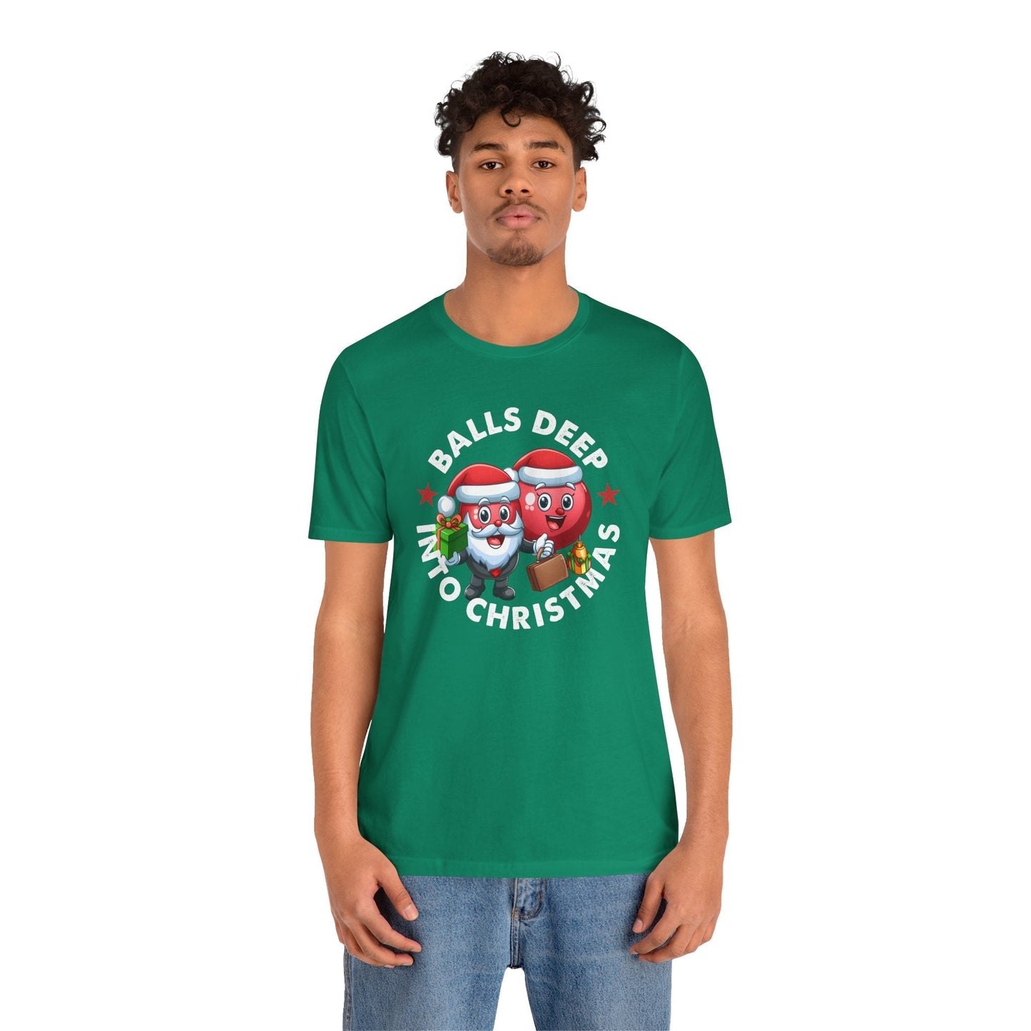 Balls Deep Into Christmas T-Shirt. The Devil's Pickle