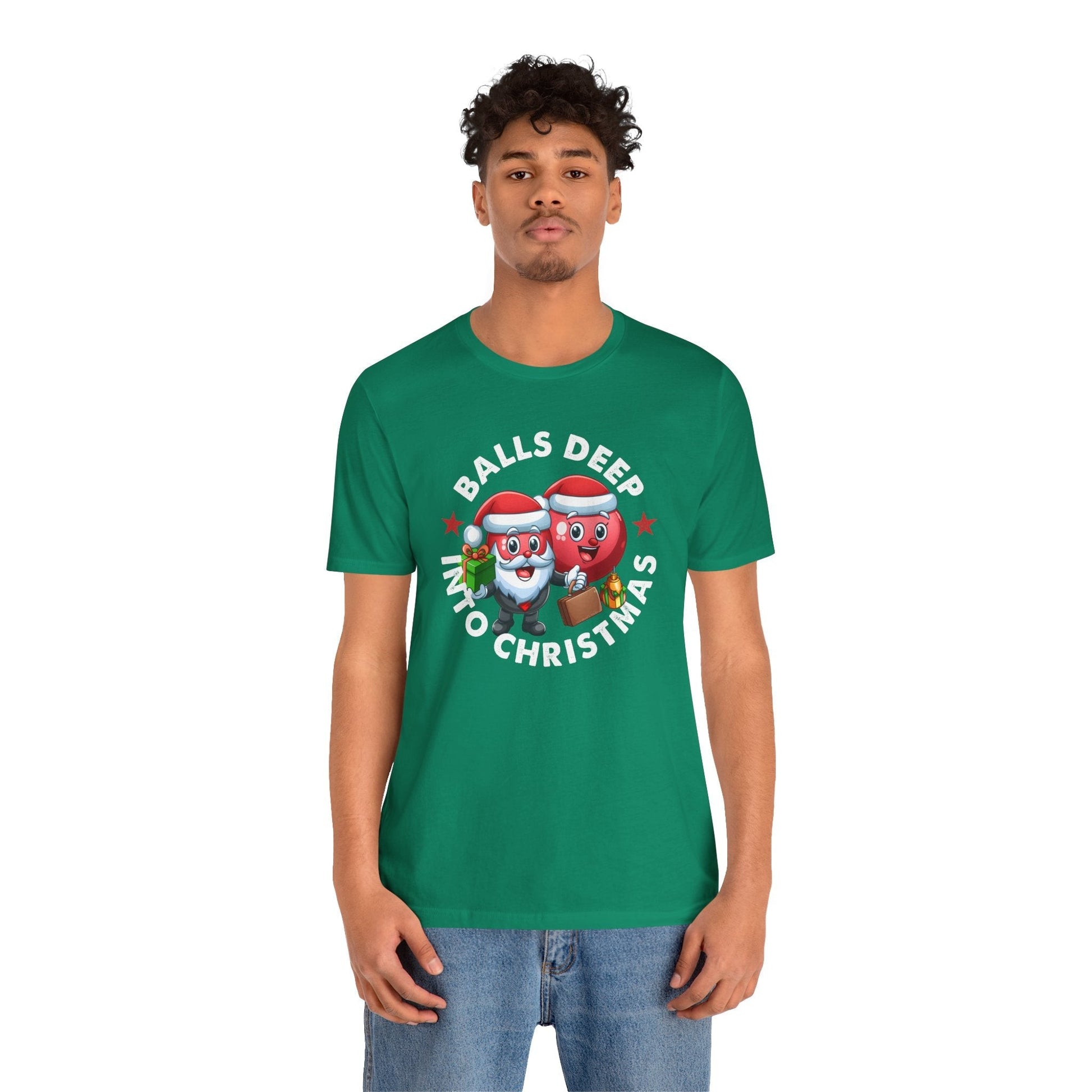 Balls Deep Into Christmas T-Shirt. The Devil's Pickle
