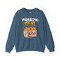 Working On My 6 Pack Crewneck Sweatshirt The Devil's Pickle