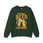Football Beer and Happiness Crewneck Sweatshirt The Devil's Pickle