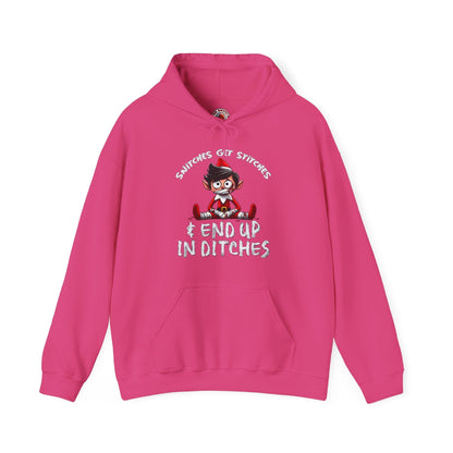 Snitches Get Stitches Hooded Sweatshirt The Devil's Pickle