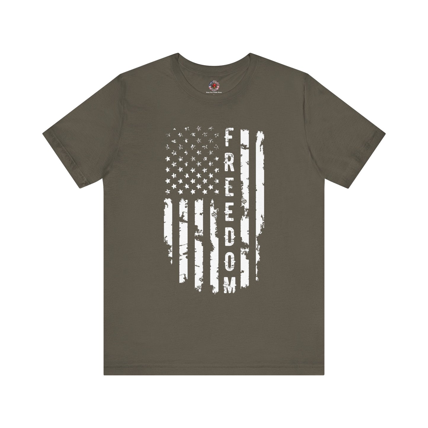 Freedom American Flag T-Shirt The Devil's Pickle