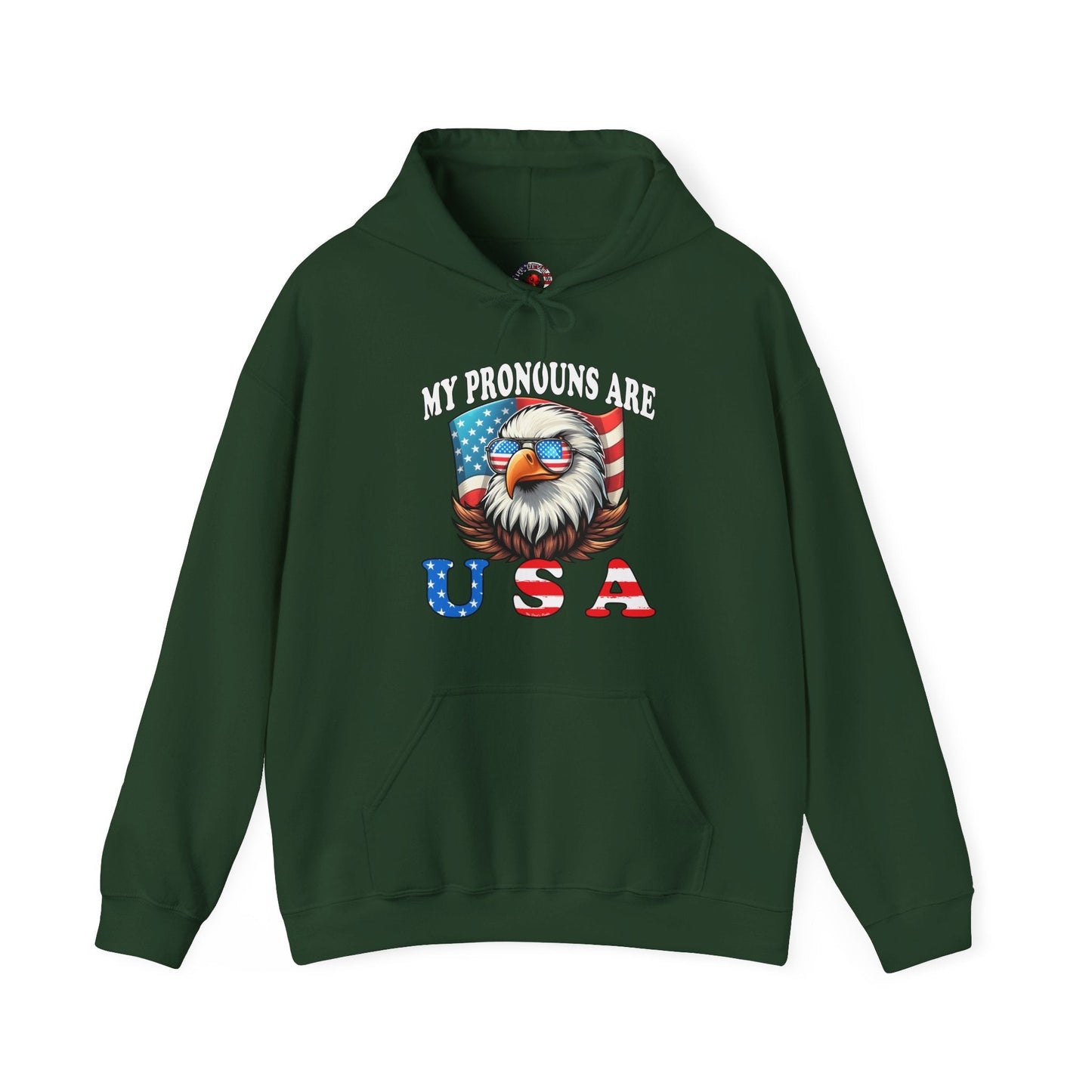 My Pronouns Are U.S.A Hooded Sweatshirt The Devil's Pickle