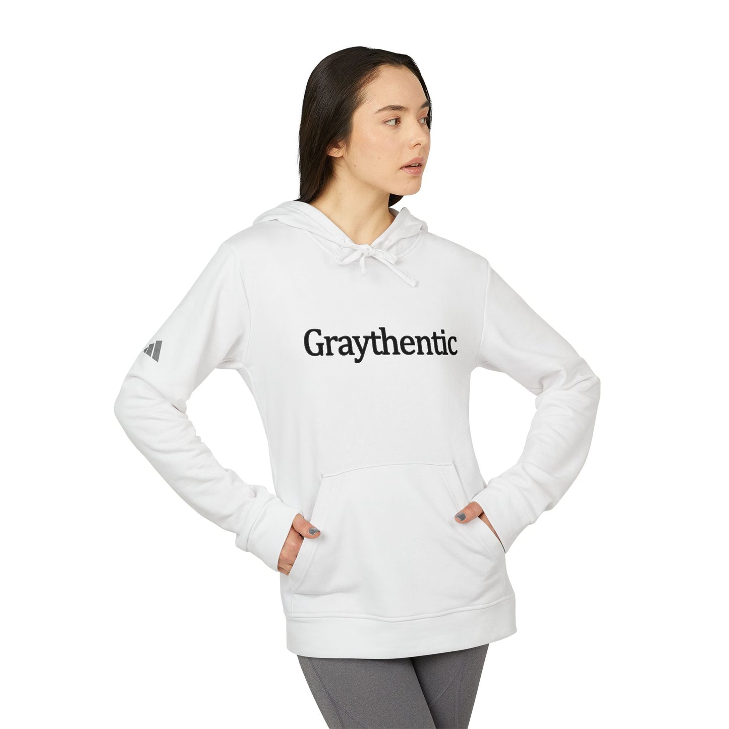 adidas Unisex Fleece Hoodie "Graythentic" Grayceful LLC
