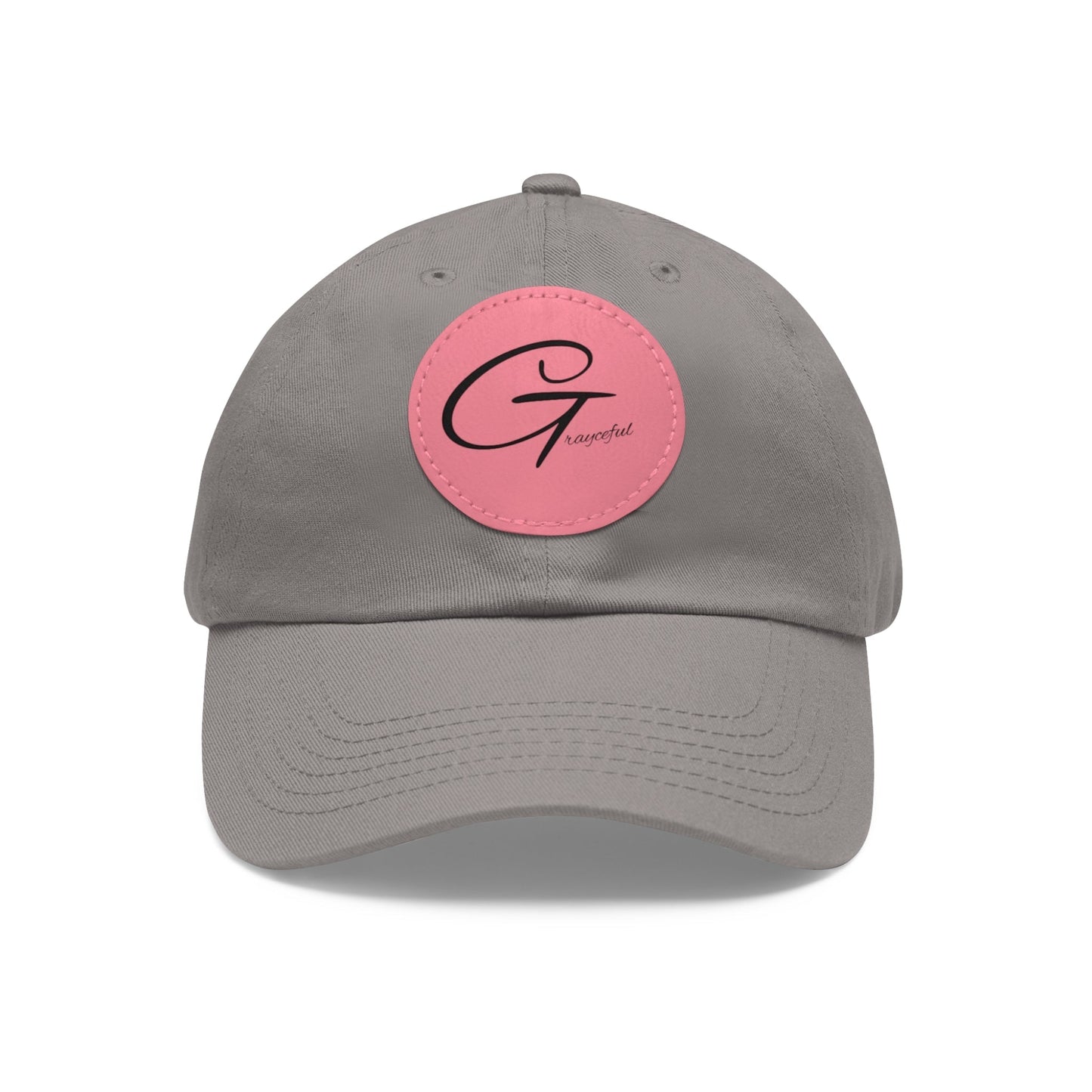 Hat with Leather Patch (Round) Grayceful LLC
