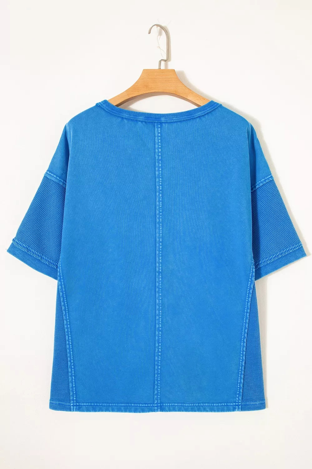 Mineral Wash Star Mesh Patchwork Oversize Tee New Era Fashion LLc