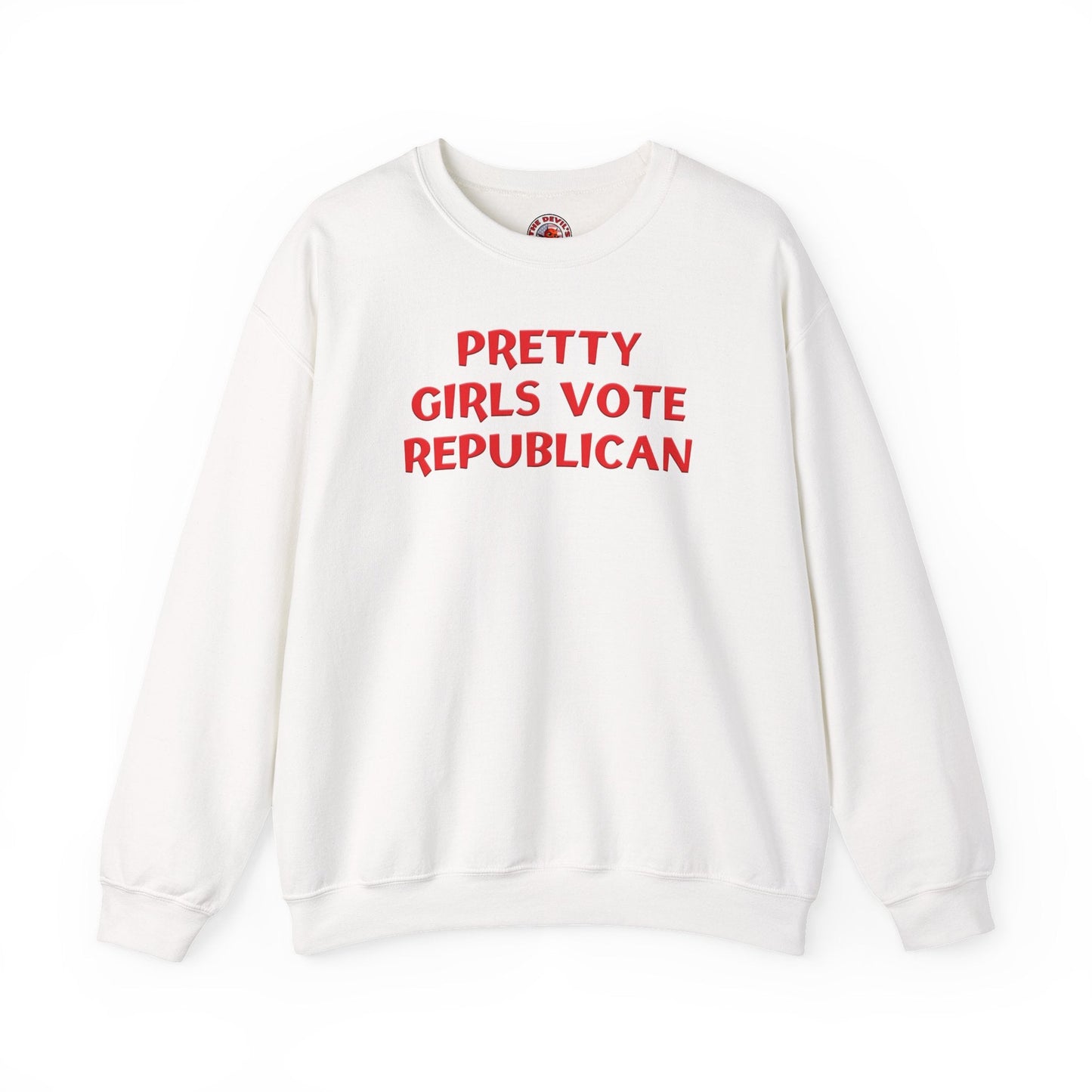 Pretty Girls Vote Republican Crewneck Sweatshirt The Devil's Pickle