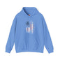 Distressed American Flag Hooded Sweatshirt The Devil's Pickle