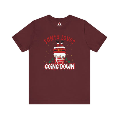 Santa Loves Going Down T-Shirt The Devil's Pickle