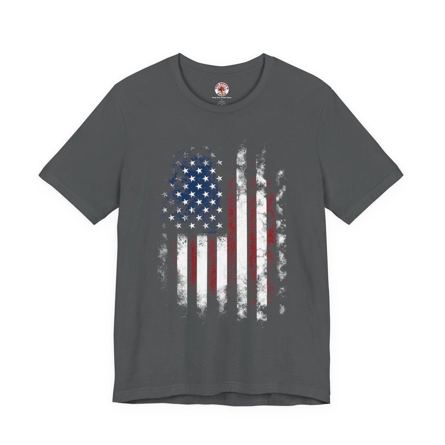 Distressed American Flag T-Shirt The Devil's Pickle