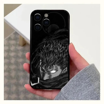 GutsrkiPhone Anime Phone Case 15 New SE Black