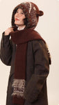 Women’s Cute Bear Ear Knitted Hat – Warm Ear-Covering Winter Beanie FitiqueFit