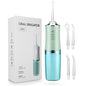 220ml Hand-Held Electric Dental Flusher Household 3-Speed Water Jet Dental Floss Scrubber Smart Power-Off Cleaning Teeth Set