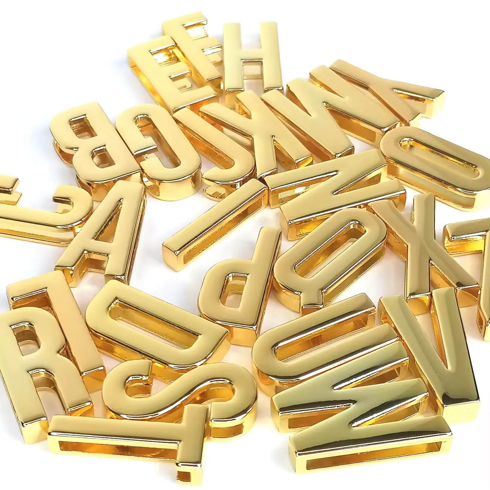 Scarf Slide Letters – 30mm – 14K Gold Non Tarnish Deep South Originals