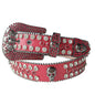 Skullduggery Western Rhinestone Belt | Punk Rock Skull Studded Fashion Belt Country in My Heart
