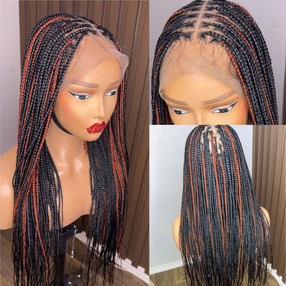 22inches black and brown knotless braids HOL stores