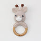 Carving Name Baby Soothing Bell Newborn Gift Bath Gift Knitted Cartoon Doll