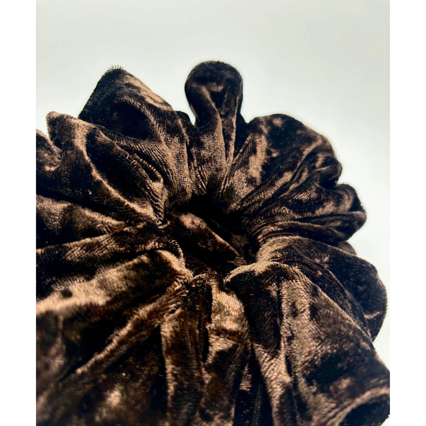 Brown Crushed Velvet Scrunchie Enchanted Scrunch