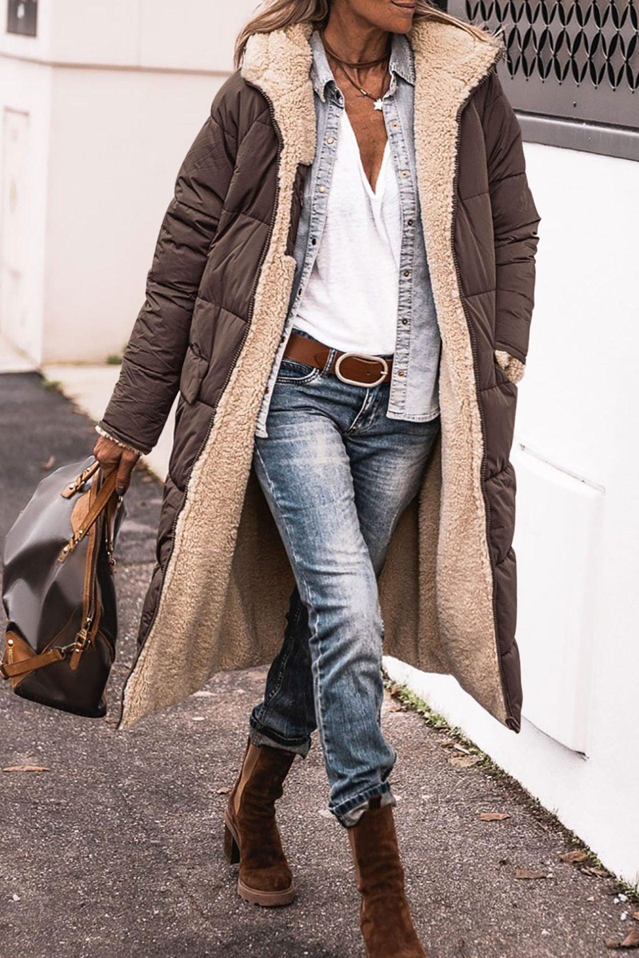 Rancher Fleece-Lined Hooded Jacket – Cozy, Stylish Cowgirl Outerwear for Every Occasion Country in My Heart