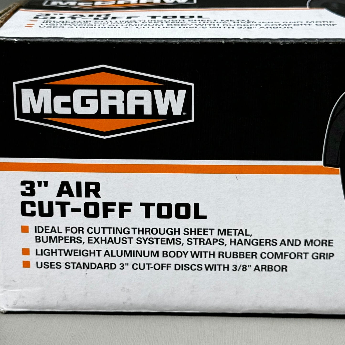 MCGRAW 3" Air Cut-Off Tool 8" x 3 1/2" Black 58690 PayWut