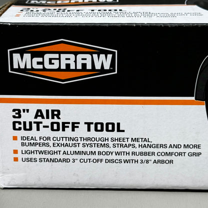 MCGRAW 3" Air Cut-Off Tool 8" x 3 1/2" Black 58690 PayWut