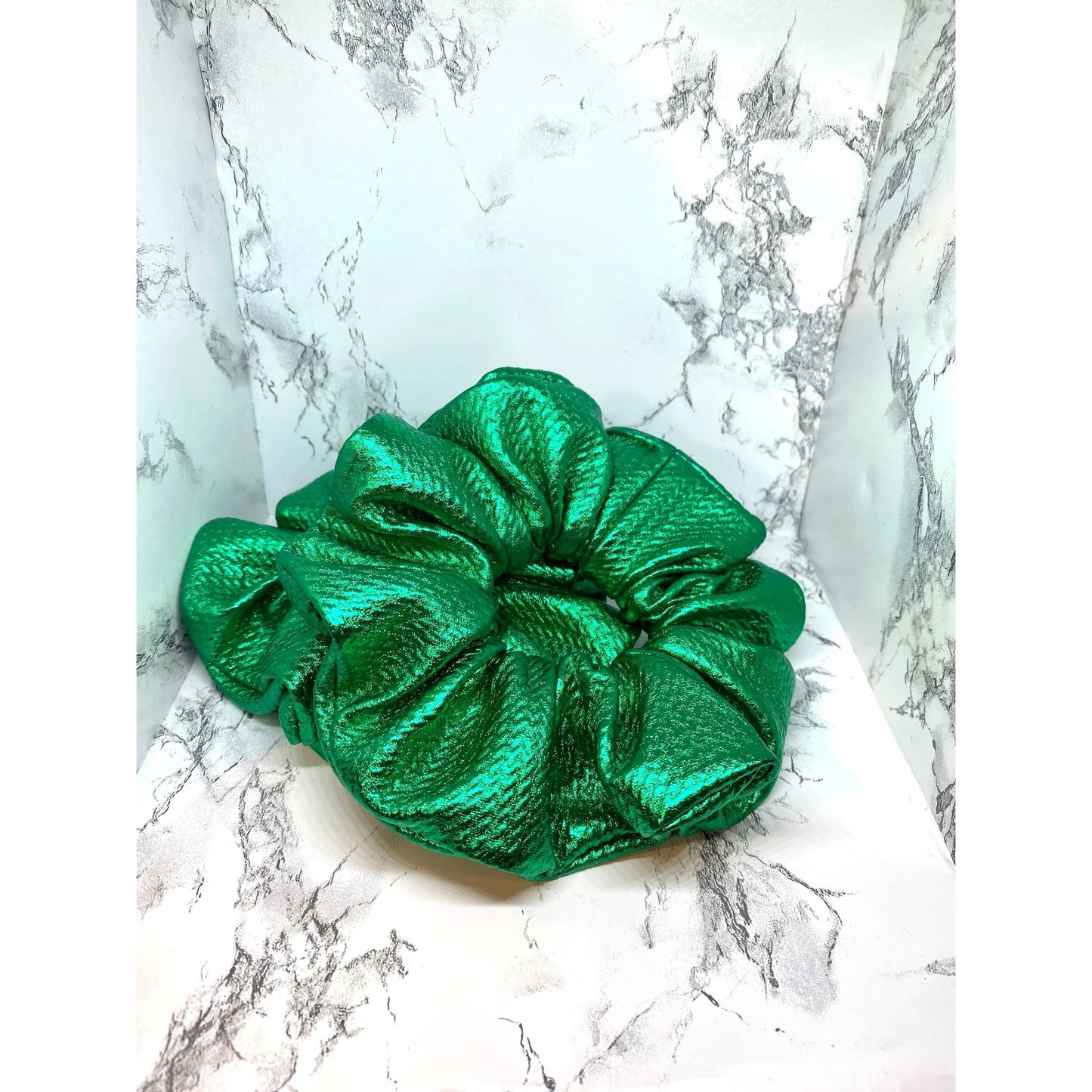 Metallic Green Bullet Scrunchie Enchanted Scrunch
