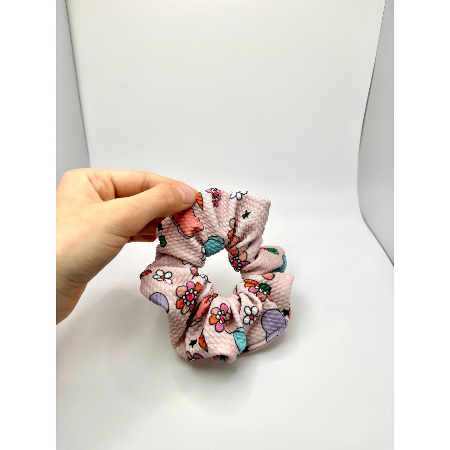 Mini Peep & Floral Spring Bullet Scrunchie Enchanted Scrunch