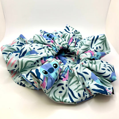 Blue Leaf Stitch Scrunchie Enchanted Scrunch