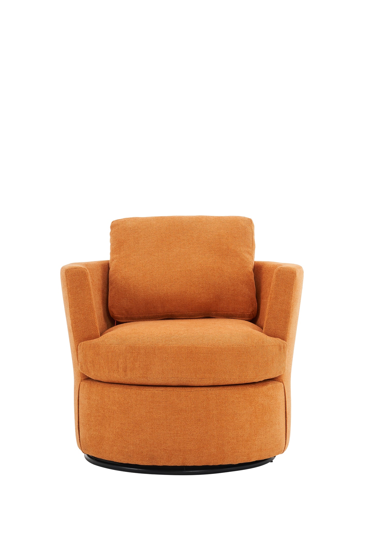 Rotating bucket chair  comfortable circular sofa chair in living room, 360 degree rotating bucket club chair (Yellow) V.I.P Digital Presence
