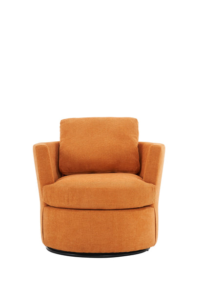 Rotating bucket chair  comfortable circular sofa chair in living room, 360 degree rotating bucket club chair (Yellow) V.I.P Digital Presence