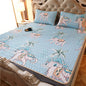 Summer Bed Sheet Ice Silk Mat Soft and Comfortable Latex Mattress Bedding Three-piece Breathable Mat for Comfortable Sleep
