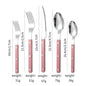 French Rivet ABS Handle Hotel Western Tableware Steak Knife Butter Knife Set