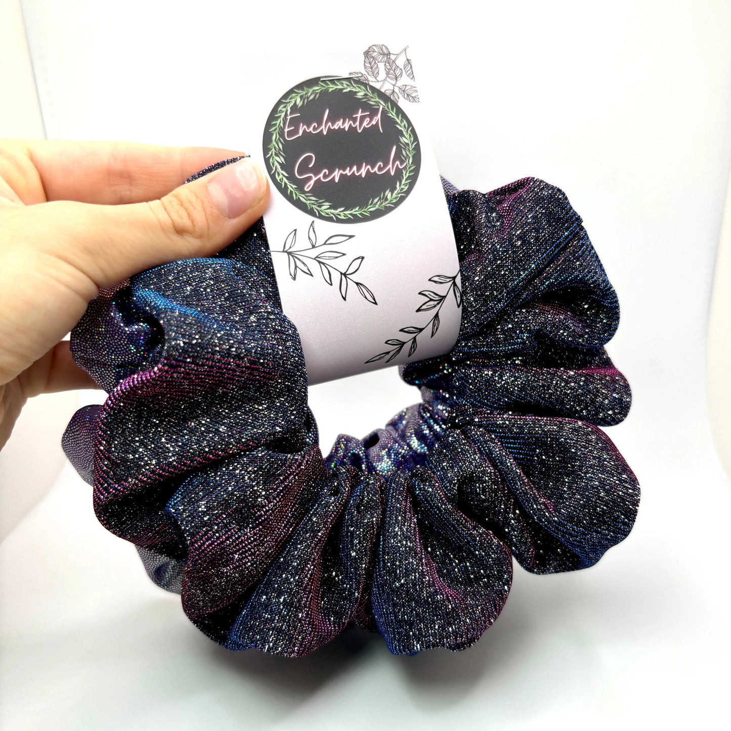 Purple Holographic & Sparkle Scrunchie Set Enchanted Scrunch