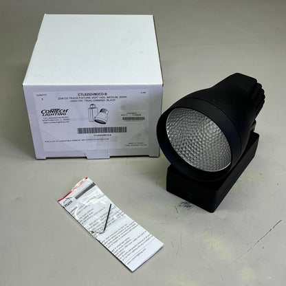 CONTECH LIGHTING Leviton Track Fixture Vert HSG 3000K CRI Black CTL8252VM3CD-B PayWut